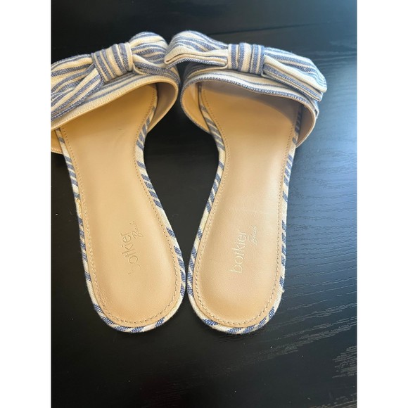 Botkier New York Beach Marylin Bow Striped Sandals Size 9 - Picture 5 of 8